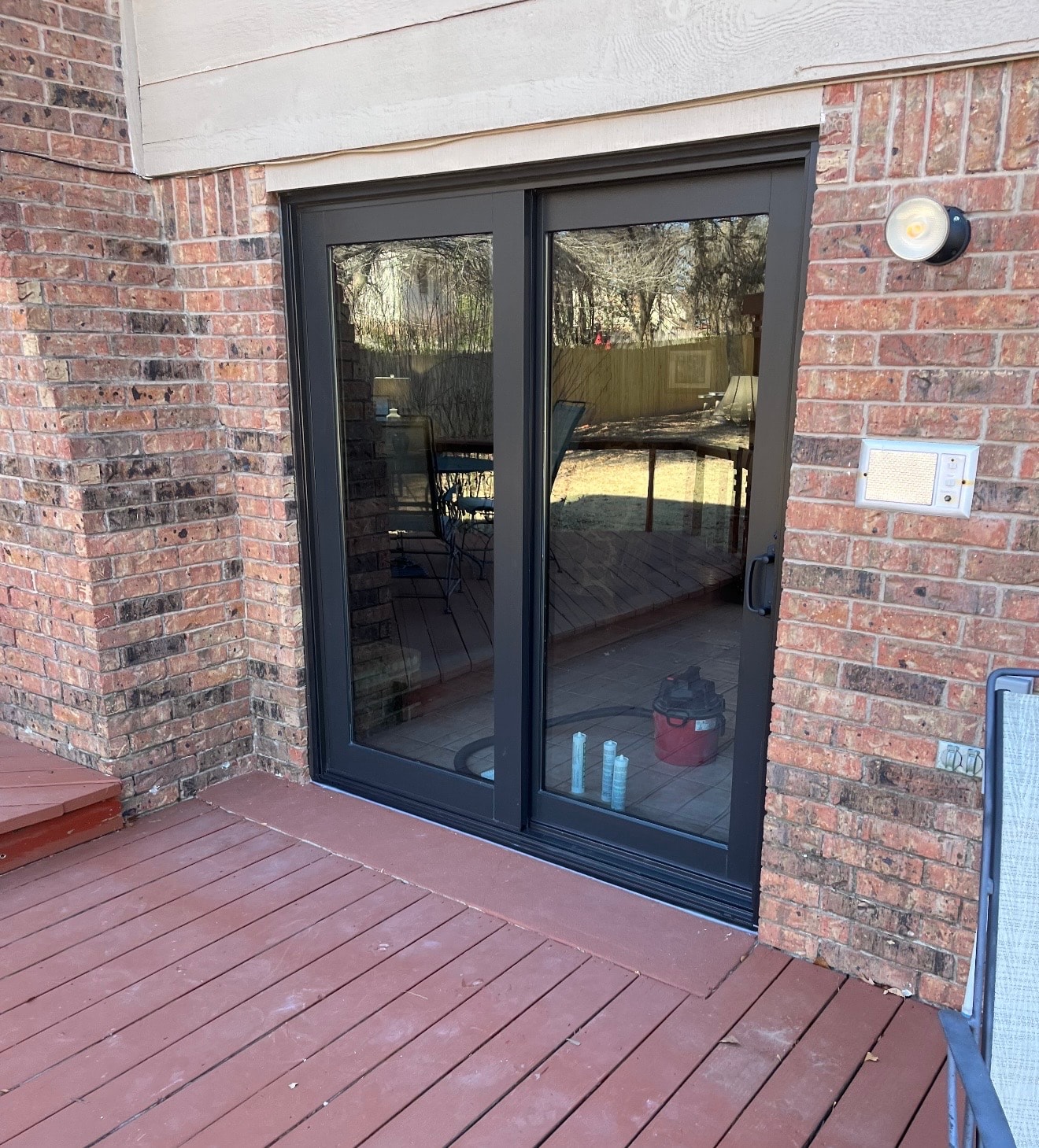 Black Sliding Patio Door