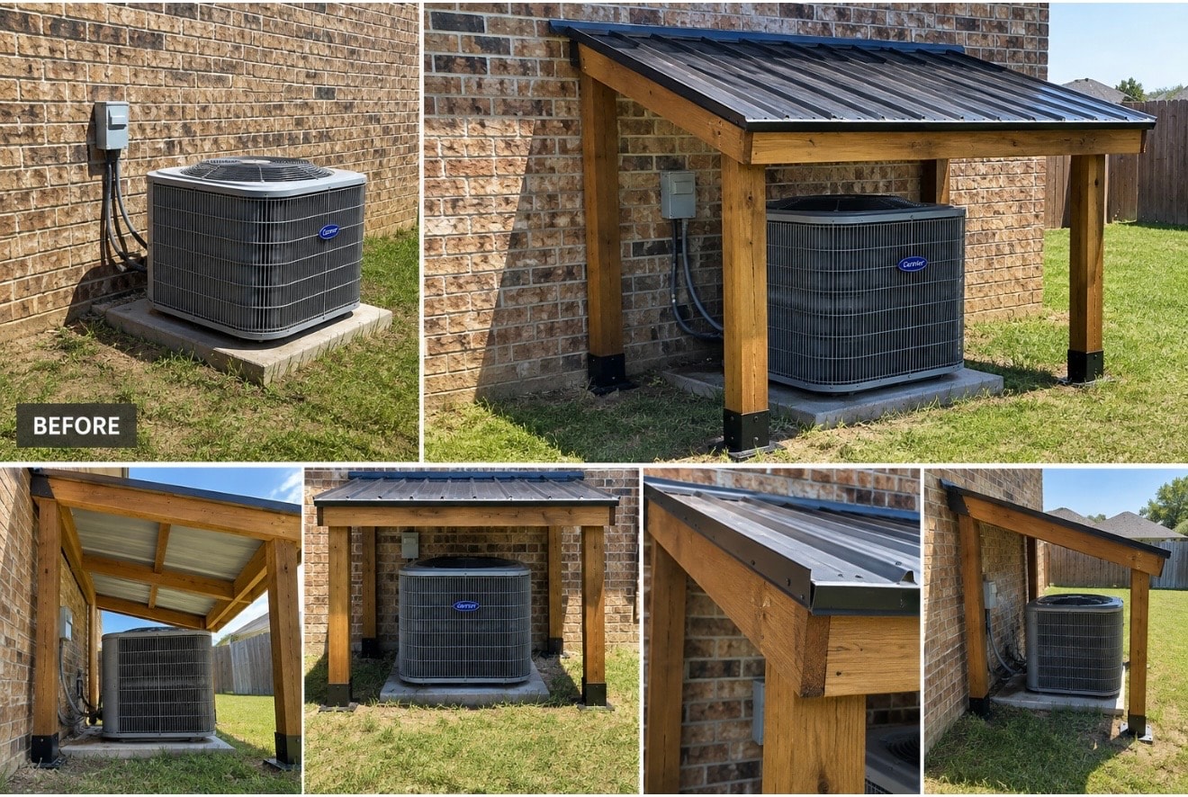AC Unit Shelter Build