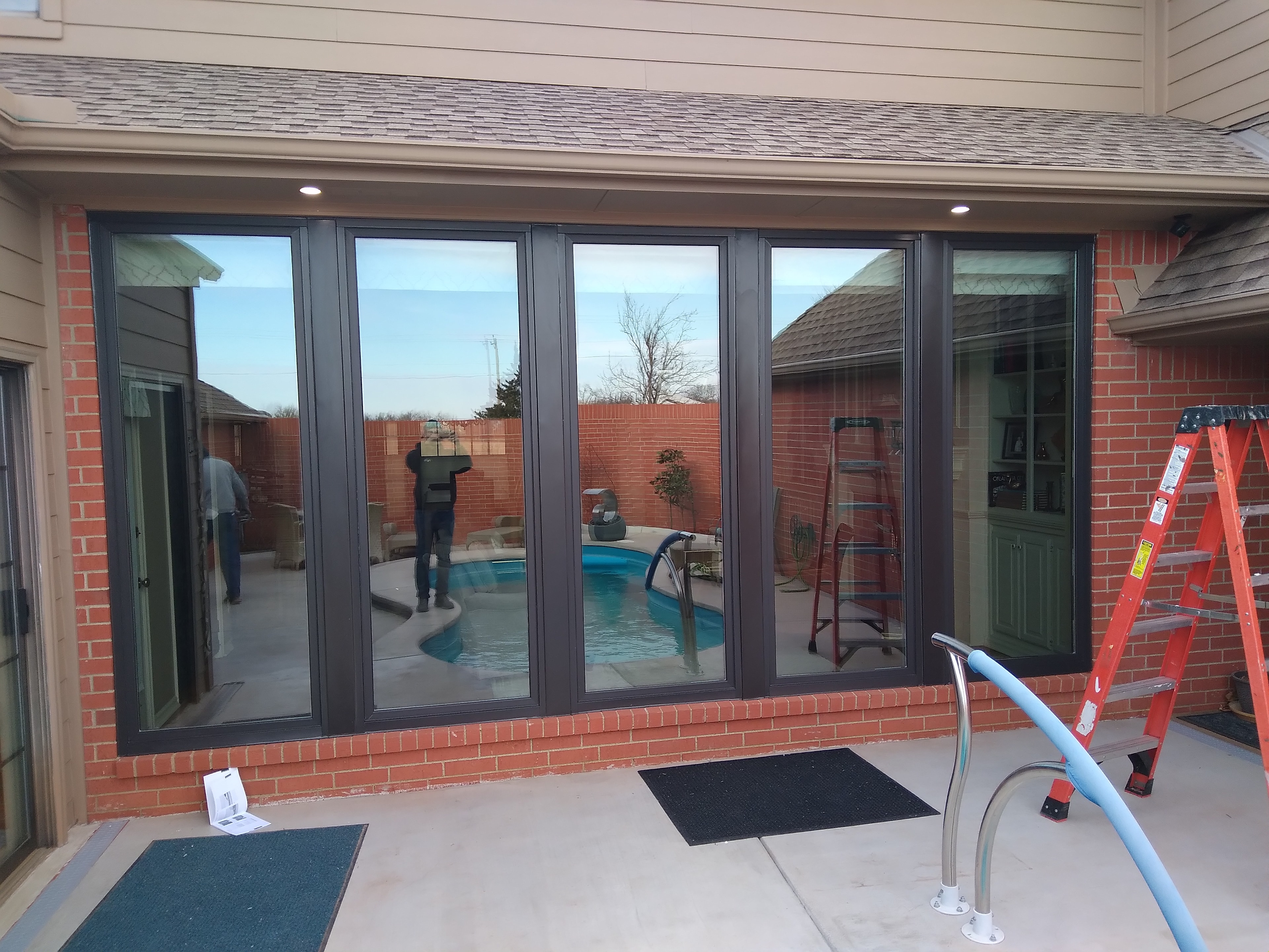 Pool-Side Picture Window Replacement — view 2